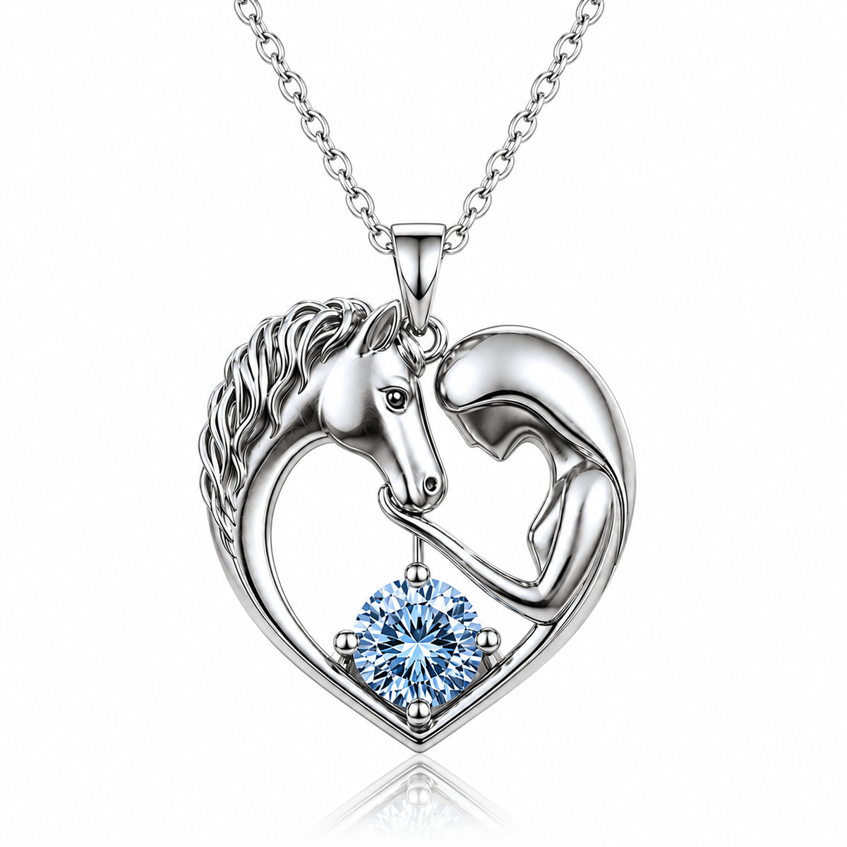 Horse Mission Necklace (925Sterling Silver)